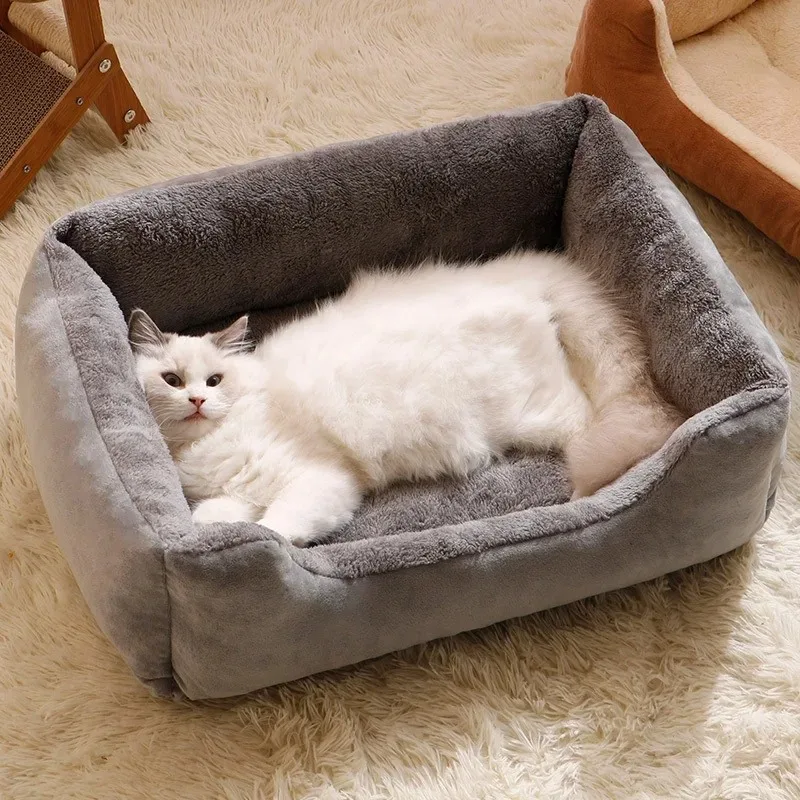 Soft Rectangular Pet Sofa Bed – Cozy Nest for Dogs & Cats